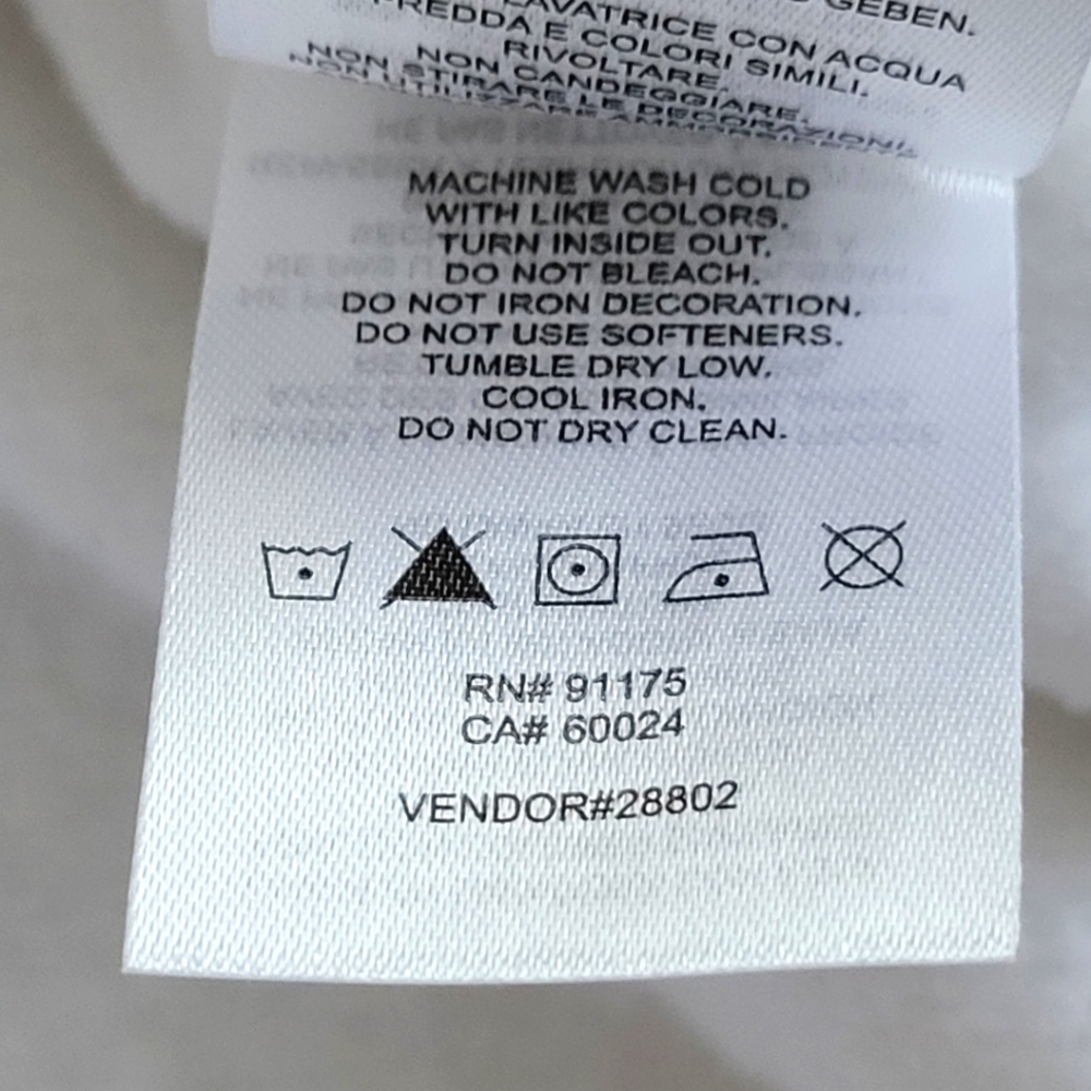 FILA | 1/4 Zip Big Logo EUC Cuffed White Pullover Sweatshirt Ladies Medium - Picture 7 of 12